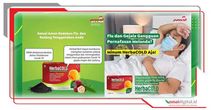 OMAI HerbaCOLD Direkomendasikan pada Tatalaksana COVID-19 Gejala Ringan dan Sedang